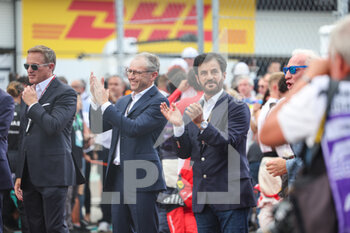 2022-05-08 - FIA president Mohammed ben Sulayem, starting grid, grille de depart with DOMENICALI Stefano (ita), Chairman and CEO Formula One Group FOG, during the US hymn during the Formula 1 Crypto.com Miami Grand Prix 2022, 5th round of the 2022 FIA Formula One World Championship, on the Miami International Autodrome, from May 6 to 8, 2022 in Miami Gardens, Florida, United States of America - FORMULA 1 CRYPTO.COM MIAMI GRAND PRIX 2022, 5TH ROUND OF THE 2022 FIA FORMULA ONE WORLD CHAMPIONSHIP - FORMULA 1 - MOTORS