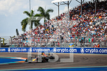 2022-05-08 - 01 VERSTAPPEN Max (nld), Red Bull Racing RB18, action during the Formula 1 Crypto.com Miami Grand Prix 2022, 5th round of the 2022 FIA Formula One World Championship, on the Miami International Autodrome, from May 6 to 8, 2022 in Miami Gardens, Florida, United States of America - FORMULA 1 CRYPTO.COM MIAMI GRAND PRIX 2022, 5TH ROUND OF THE 2022 FIA FORMULA ONE WORLD CHAMPIONSHIP - FORMULA 1 - MOTORS