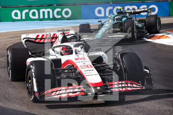 2022-05-08 - 20 MAGNUSSEN Kevin (den), Haas F1 Team VF-22 Ferrari, action during the Formula 1 Crypto.com Miami Grand Prix 2022, 5th round of the 2022 FIA Formula One World Championship, on the Miami International Autodrome, from May 6 to 8, 2022 in Miami Gardens, Florida, United States of America - FORMULA 1 CRYPTO.COM MIAMI GRAND PRIX 2022, 5TH ROUND OF THE 2022 FIA FORMULA ONE WORLD CHAMPIONSHIP - FORMULA 1 - MOTORS
