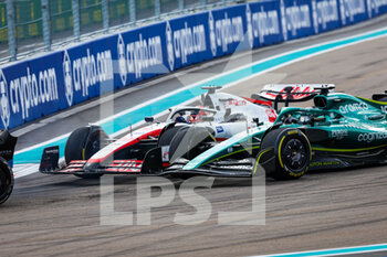 2022-05-08 - 20 MAGNUSSEN Kevin (den), Haas F1 Team VF-22 Ferrari, 18 STROLL Lance (can), Aston Martin F1 Team AMR22, action during the Formula 1 Crypto.com Miami Grand Prix 2022, 5th round of the 2022 FIA Formula One World Championship, on the Miami International Autodrome, from May 6 to 8, 2022 in Miami Gardens, Florida, United States of America - FORMULA 1 CRYPTO.COM MIAMI GRAND PRIX 2022, 5TH ROUND OF THE 2022 FIA FORMULA ONE WORLD CHAMPIONSHIP - FORMULA 1 - MOTORS