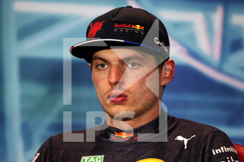 2022-05-08 - VERSTAPPEN Max (ned), Red Bull Racing RB18, portrait, post race press conference during the Formula 1 Crypto.com Miami Grand Prix 2022, 5th round of the 2022 FIA Formula One World Championship, on the Miami International Autodrome, from May 6 to 8, 2022 in Miami Gardens, Florida, United States of America - FORMULA 1 CRYPTO.COM MIAMI GRAND PRIX 2022, 5TH ROUND OF THE 2022 FIA FORMULA ONE WORLD CHAMPIONSHIP - FORMULA 1 - MOTORS