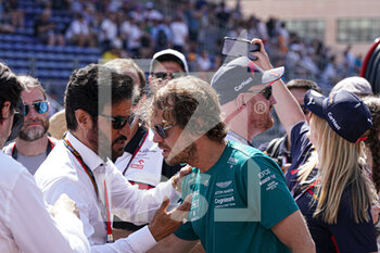 2022-05-28 -  Sebastian Vettel (GER) Aston Martin AMR22 with FIA President Mohammed Ben Sulayem - FORMULA 1 GRAND PRIX DE MONACO 2022 QUALIFYING - FORMULA 1 - MOTORS