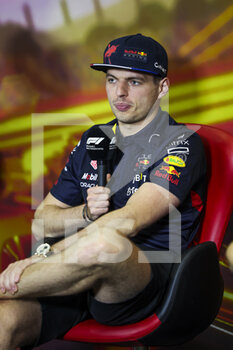 2022-05-20 - VERSTAPPEN Max (ned), Red Bull Racing RB18, portrait, press conference during the Formula 1 Pirelli Grand Premio de Espana 2022, 6th round of the 2022 FIA Formula One World Championship, on the Circuit de Barcelona-Catalunya, from May 20 to 22, 2022 in Montmelo, Spain - FORMULA 1 PIRELLI GRAND PREMIO DE ESPANA 2022, 6TH ROUND OF THE 2022 FIA FORMULA ONE WORLD CHAMPIONSHIP - FORMULA 1 - MOTORS