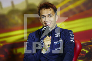 2022-05-20 - ALBON Alexander (tha), Williams Racing FW44, portrait, press conference during the Formula 1 Pirelli Grand Premio de Espana 2022, 6th round of the 2022 FIA Formula One World Championship, on the Circuit de Barcelona-Catalunya, from May 20 to 22, 2022 in Montmelo, Spain - FORMULA 1 PIRELLI GRAND PREMIO DE ESPANA 2022, 6TH ROUND OF THE 2022 FIA FORMULA ONE WORLD CHAMPIONSHIP - FORMULA 1 - MOTORS