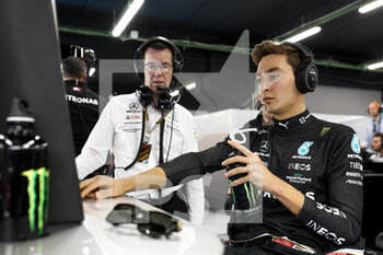 2022-05-21 - RUSSELL George (gbr), Mercedes AMG F1 Team W13, portrait during the Formula 1 Pirelli Grand Premio de Espana 2022, 6th round of the 2022 FIA Formula One World Championship, on the Circuit de Barcelona-Catalunya, from May 20 to 22, 2022 in Montmelo, Spain - FORMULA 1 PIRELLI GRAND PREMIO DE ESPANA 2022, 6TH ROUND OF THE 2022 FIA FORMULA ONE WORLD CHAMPIONSHIP - FORMULA 1 - MOTORS