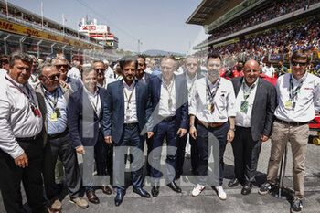 2022-05-22 - Mika Häkkinen, BEN SULAYEM Mohammed (uae), President of the FIA, portrait DOMENICALI Stefano (ita), Chairman and CEO Formula One Group FOG, portrait Roger Torrent during the Formula 1 Pirelli Grand Premio de Espana 2022, 6th round of the 2022 FIA Formula One World Championship, on the Circuit de Barcelona-Catalunya, from May 20 to 22, 2022 in Montmelo, Spain - FORMULA 1 PIRELLI GRAND PREMIO DE ESPANA 2022, 6TH ROUND OF THE 2022 FIA FORMULA ONE WORLD CHAMPIONSHIP - FORMULA 1 - MOTORS