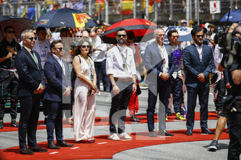2022-05-22 - Mika Häkkinen, BEN SULAYEM Mohammed (uae), President of the FIA, portrait DOMENICALI Stefano (ita), Chairman and CEO Formula One Group FOG, portrait Roger Torrent during the Formula 1 Pirelli Grand Premio de Espana 2022, 6th round of the 2022 FIA Formula One World Championship, on the Circuit de Barcelona-Catalunya, from May 20 to 22, 2022 in Montmelo, Spain - FORMULA 1 PIRELLI GRAND PREMIO DE ESPANA 2022, 6TH ROUND OF THE 2022 FIA FORMULA ONE WORLD CHAMPIONSHIP - FORMULA 1 - MOTORS