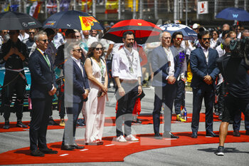 2022-05-22 - FIA president Mohameed ben Slayem with DO during the Formula 1 Pirelli Grand Premio de Espana 2022, 6th round of the 2022 FIA Formula One World Championship, on the Circuit de Barcelona-Catalunya, from May 20 to 22, 2022 in Montmelo, Spain - FORMULA 1 PIRELLI GRAND PREMIO DE ESPANA 2022, 6TH ROUND OF THE 2022 FIA FORMULA ONE WORLD CHAMPIONSHIP - FORMULA 1 - MOTORS