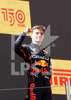 2022-05-22 - 22.05.2022, Circuit de Catalunya, Barcelona, F1 Aramco Grand Prix von Spanien 2022
 , im Bild
Podium:
Sieger Max Verstappen (NEL), Oracle Red Bull Racing - F1 PIRELLI GRAND PRIX OF SPAIN 2022 - FORMULA 1 - MOTORS