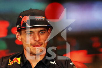 2022-05-27 - VERSTAPPEN Max (ned), Red Bull Racing RB18, portrait, press conference during the Formula 1 Grand Prix de Monaco 2022, 7th round of the 2022 FIA Formula One World Championship, on the Circuit de Monaco, from May 27 to 29, 2022 in Monte-Carlo, Monaco - F1 - MONACO GRAND PRIX 2022 - FORMULA 1 - MOTORS