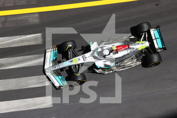 2022-05-27 - 44 HAMILTON Lewis (gbr), Mercedes AMG F1 Team W13, action during the Formula 1 Grand Prix de Monaco 2022, 7th round of the 2022 FIA Formula One World Championship, on the Circuit de Monaco, from May 27 to 29, 2022 in Monte-Carlo, Monaco - F1 - MONACO GRAND PRIX 2022 - FORMULA 1 - MOTORS