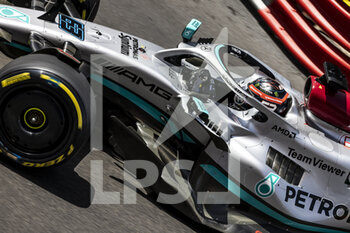 2022-05-27 - 63 RUSSELL George (gbr), Mercedes AMG F1 Team W13, actionduring the Formula 1 Grand Prix de Monaco 2022, 7th round of the 2022 FIA Formula One World Championship, on the Circuit de Monaco, from May 27 to 29, 2022 in Monte-Carlo, Monaco - F1 - MONACO GRAND PRIX 2022 - FORMULA 1 - MOTORS
