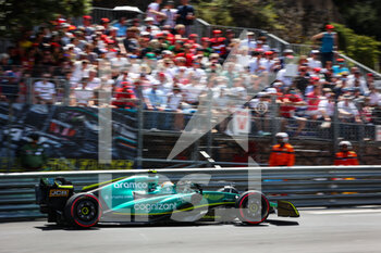 2022-05-27 - 05 VETTEL Sebastian (ger), Aston Martin F1 Team AMR22, action during the Formula 1 Grand Prix de Monaco 2022, 7th round of the 2022 FIA Formula One World Championship, on the Circuit de Monaco, from May 27 to 29, 2022 in Monte-Carlo, Monaco - F1 - MONACO GRAND PRIX 2022 - FORMULA 1 - MOTORS