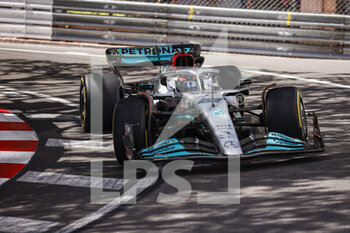 2022-05-27 - 63 RUSSELL George (gbr), Mercedes AMG F1 Team W13, action during the Formula 1 Grand Prix de Monaco 2022, 7th round of the 2022 FIA Formula One World Championship, on the Circuit de Monaco, from May 27 to 29, 2022 in Monte-Carlo, Monaco - F1 - MONACO GRAND PRIX 2022 - FORMULA 1 - MOTORS