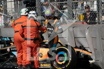 2022-05-27 - 27.05.2022, Monaco Circuit, Monte Carlo, FORMULA 1 GRAND PRIX DE MONACO 2022
 , im Bild
Unfall von Daniel Ricciardo (AUS), McLaren F1 Team - FORMULA 1 GRAND PRIX DE MONACO 2022 - FORMULA 1 - MOTORS