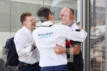 2022-05-28 - DEMAISON Francois Xavier, Technical Director of Williams Racing F1, CAPITO Jost, Chief Executive Officer of Williams Racing, VASSEUR Frederic (fra), Team Principal of Alfa Romeo F1 Team ORLEN, portrait during the Formula 1 Grand Prix de Monaco 2022, 7th round of the 2022 FIA Formula One World Championship, on the Circuit de Monaco, from May 27 to 29, 2022 in Monte-Carlo, Monaco - F1 - MONACO GRAND PRIX 2022 - FORMULA 1 - MOTORS