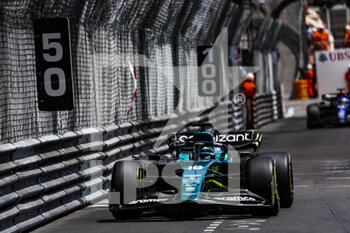 2022-05-28 - 18 STROLL Lance (can), Aston Martin F1 Team AMR22, action during the Formula 1 Grand Prix de Monaco 2022, 7th round of the 2022 FIA Formula One World Championship, on the Circuit de Monaco, from May 27 to 29, 2022 in Monte-Carlo, Monaco - F1 - MONACO GRAND PRIX 2022 - FORMULA 1 - MOTORS
