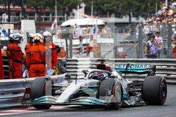 2022-05-28 - 63 RUSSELL George (gbr), Mercedes AMG F1 Team W13, action during the Formula 1 Grand Prix de Monaco 2022, 7th round of the 2022 FIA Formula One World Championship, on the Circuit de Monaco, from May 27 to 29, 2022 in Monte-Carlo, Monaco - F1 - MONACO GRAND PRIX 2022 - FORMULA 1 - MOTORS