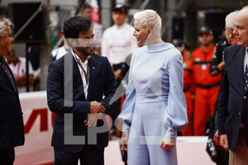 2022-05-29 - BEN SULAYEM Mohammed (uae), President of the FIA, Charlene Wittstock during the Formula 1 Grand Prix de Monaco 2022, 7th round of the 2022 FIA Formula One World Championship, on the Circuit de Monaco, from May 27 to 29, 2022 in Monte-Carlo, Monaco - F1 - MONACO GRAND PRIX 2022 - RACE - FORMULA 1 - MOTORS