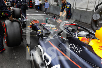 2022-05-29 - PEREZ Sergio (mex), Red Bull Racing RB18, portrait on the grid during the Formula 1 Grand Prix de Monaco 2022, 7th round of the 2022 FIA Formula One World Championship, on the Circuit de Monaco, from May 27 to 29, 2022 in Monte-Carlo, Monaco - F1 - MONACO GRAND PRIX 2022 - RACE - FORMULA 1 - MOTORS