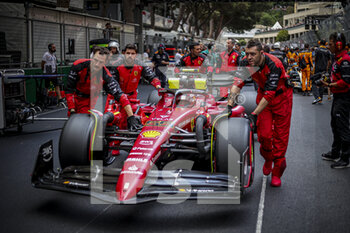2022-05-29 - 55 SAINZ Carlos (spa), Scuderia Ferrari F1-75, action during the Formula 1 Grand Prix de Monaco 2022, 7th round of the 2022 FIA Formula One World Championship, on the Circuit de Monaco, from May 27 to 29, 2022 in Monte-Carlo, Monaco - F1 - MONACO GRAND PRIX 2022 - RACE - FORMULA 1 - MOTORS