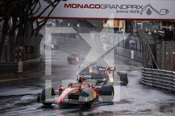 2022-05-29 - 55 SAINZ Carlos (spa), Scuderia Ferrari F1-75, action during the Formula 1 Grand Prix de Monaco 2022, 7th round of the 2022 FIA Formula One World Championship, on the Circuit de Monaco, from May 27 to 29, 2022 in Monte-Carlo, Monaco - F1 - MONACO GRAND PRIX 2022 - RACE - FORMULA 1 - MOTORS
