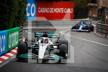 2022-05-29 - 63 RUSSELL George (gbr), Mercedes AMG F1 Team W13, action during the Formula 1 Grand Prix de Monaco 2022, 7th round of the 2022 FIA Formula One World Championship, on the Circuit de Monaco, from May 27 to 29, 2022 in Monte-Carlo, Monaco - F1 - MONACO GRAND PRIX 2022 - RACE - FORMULA 1 - MOTORS