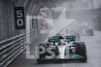 2022-05-29 - 44 HAMILTON Lewis (gbr), Mercedes AMG F1 Team W13, action during the Formula 1 Grand Prix de Monaco 2022, 7th round of the 2022 FIA Formula One World Championship, on the Circuit de Monaco, from May 27 to 29, 2022 in Monte-Carlo, Monaco - F1 - MONACO GRAND PRIX 2022 - RACE - FORMULA 1 - MOTORS