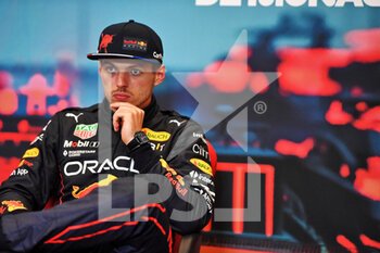 2022-05-29 - VERSTAPPEN Max (ned), Red Bull Racing RB18, portrait, press conference during the Formula 1 Grand Prix de Monaco 2022, 7th round of the 2022 FIA Formula One World Championship, on the Circuit de Monaco, from May 27 to 29, 2022 in Monte-Carlo, Monaco - F1 - MONACO GRAND PRIX 2022 - RACE - FORMULA 1 - MOTORS