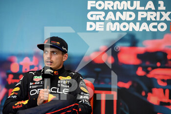 2022-05-29 - VERSTAPPEN Max (ned), Red Bull Racing RB18, portrait, press conference during the Formula 1 Grand Prix de Monaco 2022, 7th round of the 2022 FIA Formula One World Championship, on the Circuit de Monaco, from May 27 to 29, 2022 in Monte-Carlo, Monaco - F1 - MONACO GRAND PRIX 2022 - RACE - FORMULA 1 - MOTORS