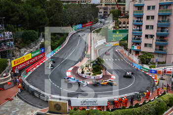 2022-05-29 - 14 ALONSO Fernando (spa), Alpine F1 Team A522, 04 NORRIS Lando (gbr), McLaren F1 Team MCL36, action during the Formula 1 Grand Prix de Monaco 2022, 7th round of the 2022 FIA Formula One World Championship, on the Circuit de Monaco, from May 27 to 29, 2022 in Monte-Carlo, Monaco - F1 - MONACO GRAND PRIX 2022 - RACE - FORMULA 1 - MOTORS
