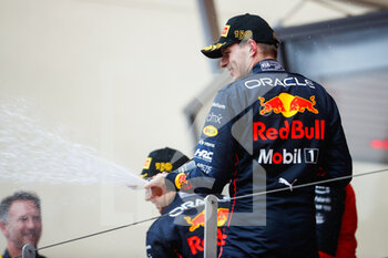 2022-05-29 - podium VERSTAPPEN Max (ned), Red Bull Racing RB18, portrait during the Formula 1 Grand Prix de Monaco 2022, 7th round of the 2022 FIA Formula One World Championship, on the Circuit de Monaco, from May 27 to 29, 2022 in Monte-Carlo, Monaco - F1 - MONACO GRAND PRIX 2022 - RACE - FORMULA 1 - MOTORS