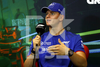 2022-06-10 - Mick Schumacher, Haas F1 Team during the drivers press conference during the Formula 1 Azerbaijan Grand Prix 2022, 8th round of the 2022 FIA Formula One World Championship, on the Baku City Circuit, from June 10 to 12, 2022 in Baku, Azerbaijan - F1 - AZERBAIJAN GRAND PRIX 2022 - FORMULA 1 - MOTORS
