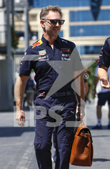 2022-06-10 - HORNER Christian (gbr), Team Principal of Red Bull Racing, portrait during the Formula 1 Azerbaijan Grand Prix 2022, 8th round of the 2022 FIA Formula One World Championship, on the Baku City Circuit, from June 10 to 12, 2022 in Baku, Azerbaijan - F1 - AZERBAIJAN GRAND PRIX 2022 - FORMULA 1 - MOTORS
