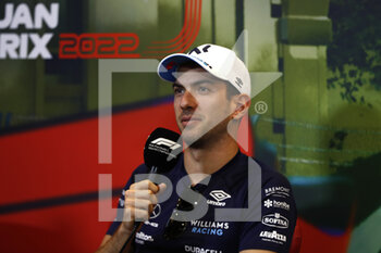 2022-06-10 - Nicholas Latifi, Williams Racing during the privers press conference during the Formula 1 Azerbaijan Grand Prix 2022, 8th round of the 2022 FIA Formula One World Championship, on the Baku City Circuit, from June 10 to 12, 2022 in Baku, Azerbaijan - F1 - AZERBAIJAN GRAND PRIX 2022 - FORMULA 1 - MOTORS