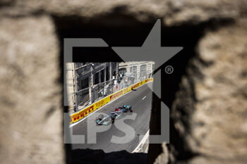 2022-06-10 - 63 RUSSELL George (gbr), Mercedes AMG F1 Team W13, action during the Formula 1 Azerbaijan Grand Prix 2022, 8th round of the 2022 FIA Formula One World Championship, on the Baku City Circuit, from June 10 to 12, 2022 in Baku, Azerbaijan - F1 - AZERBAIJAN GRAND PRIX 2022 - FORMULA 1 - MOTORS