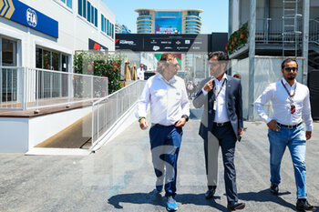 2022-06-12 - FISCHE Olivier and BEN SULAYEM Mohammed (uae), President of the FIA, portrait during the Formula 1 Azerbaijan Grand Prix 2022, 8th round of the 2022 FIA Formula One World Championship, on the Baku City Circuit, from June 10 to 12, 2022 in Baku, Azerbaijan - F1 - AZERBAIJAN GRAND PRIX 2022 - RACE - FORMULA 1 - MOTORS