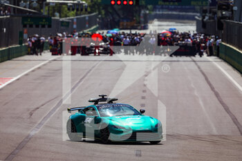 2022-06-12 - FIA Aston Martin Safety Car in action during the Formula 1 Azerbaijan Grand Prix 2022, 8th round of the 2022 FIA Formula One World Championship, on the Baku City Circuit, from June 10 to 12, 2022 in Baku, Azerbaijan - F1 - AZERBAIJAN GRAND PRIX 2022 - RACE - FORMULA 1 - MOTORS