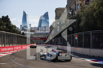 2022-06-12 - 63 RUSSELL George (gbr), Mercedes AMG F1 Team W13, action during the Formula 1 Azerbaijan Grand Prix 2022, 8th round of the 2022 FIA Formula One World Championship, on the Baku City Circuit, from June 10 to 12, 2022 in Baku, Azerbaijan - F1 - AZERBAIJAN GRAND PRIX 2022 - RACE - FORMULA 1 - MOTORS