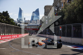 2022-06-12 - 03 RICCIARDO Daniel (aus), McLaren F1 Team MCL36, action during the Formula 1 Azerbaijan Grand Prix 2022, 8th round of the 2022 FIA Formula One World Championship, on the Baku City Circuit, from June 10 to 12, 2022 in Baku, Azerbaijan - F1 - AZERBAIJAN GRAND PRIX 2022 - RACE - FORMULA 1 - MOTORS