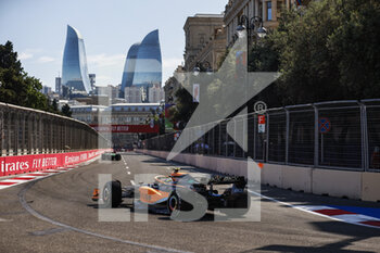 2022-06-12 - 04 NORRIS Lando (gbr), McLaren F1 Team MCL36, action during the Formula 1 Azerbaijan Grand Prix 2022, 8th round of the 2022 FIA Formula One World Championship, on the Baku City Circuit, from June 10 to 12, 2022 in Baku, Azerbaijan - F1 - AZERBAIJAN GRAND PRIX 2022 - RACE - FORMULA 1 - MOTORS
