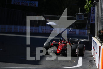 2022-06-12 - 16 LECLERC Charles (mco), Scuderia Ferrari F1-75, action during the Formula 1 Azerbaijan Grand Prix 2022, 8th round of the 2022 FIA Formula One World Championship, on the Baku City Circuit, from June 10 to 12, 2022 in Baku, Azerbaijan - F1 - AZERBAIJAN GRAND PRIX 2022 - RACE - FORMULA 1 - MOTORS