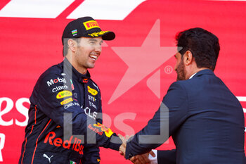 2022-06-12 - PEREZ Sergio (mex), Red Bull Racing RB18, BEN SULAYEM Mohammed (uae), President of the FIA, portrait during the Formula 1 Azerbaijan Grand Prix 2022, 8th round of the 2022 FIA Formula One World Championship, on the Baku City Circuit, from June 10 to 12, 2022 in Baku, Azerbaijan - F1 - AZERBAIJAN GRAND PRIX 2022 - RACE - FORMULA 1 - MOTORS