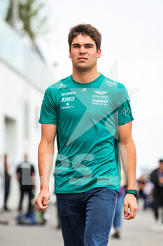 2022-06-16 - STROLL Lance (can), Aston Martin F1 Team AMR22, portrait during the Formula 1 AWS Grand Prix du Canada 2022, 9th round of the 2022 FIA Formula One World Championship, on the Circuit Gilles Villeneuve, from June 17 to 19, 2022 in Montreal, Canada - F1 - CANADIAN GRAND PRIX 2022 - FORMULA 1 - MOTORS
