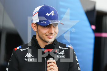 2022-06-16 - OCON Esteban (fra), Alpine F1 Team A522, portrait during the Formula 1 AWS Grand Prix du Canada 2022, 9th round of the 2022 FIA Formula One World Championship, on the Circuit Gilles Villeneuve, from June 17 to 19, 2022 in Montreal, Canada - F1 - CANADIAN GRAND PRIX 2022 - FORMULA 1 - MOTORS