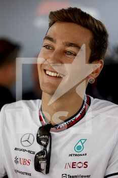 2022-06-16 - RUSSELL George (gbr), Mercedes AMG F1 Team W13, portrait during the Formula 1 AWS Grand Prix du Canada 2022, 9th round of the 2022 FIA Formula One World Championship, on the Circuit Gilles Villeneuve, from June 17 to 19, 2022 in Montreal, Canada - F1 - CANADIAN GRAND PRIX 2022 - FORMULA 1 - MOTORS