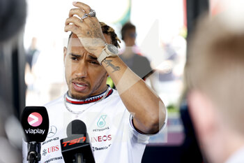 2022-06-16 - HAMILTON Lewis (gbr), Mercedes AMG F1 Team W13, portrait during the Formula 1 AWS Grand Prix du Canada 2022, 9th round of the 2022 FIA Formula One World Championship, on the Circuit Gilles Villeneuve, from June 17 to 19, 2022 in Montreal, Canada - F1 - CANADIAN GRAND PRIX 2022 - FORMULA 1 - MOTORS
