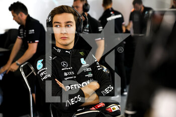 2022-06-16 - RUSSELL George (gbr), Mercedes AMG F1 Team W13, portrait during the Formula 1 AWS Grand Prix du Canada 2022, 9th round of the 2022 FIA Formula One World Championship, on the Circuit Gilles Villeneuve, from June 17 to 19, 2022 in Montreal, Canada - F1 - CANADIAN GRAND PRIX 2022 - FORMULA 1 - MOTORS