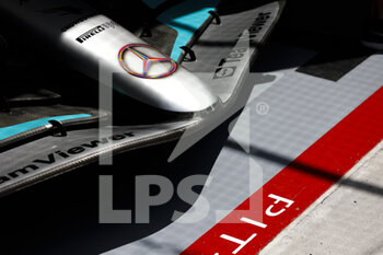 2022-06-16 - Mercedes AMG F1 Team W13, mechanical detail of front wing during the Formula 1 AWS Grand Prix du Canada 2022, 9th round of the 2022 FIA Formula One World Championship, on the Circuit Gilles Villeneuve, from June 17 to 19, 2022 in Montreal, Canada - F1 - CANADIAN GRAND PRIX 2022 - FORMULA 1 - MOTORS