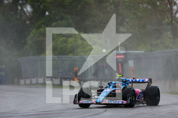 2022-06-16 - 31 OCON Esteban (fra), Alpine F1 Team A522, action during the Formula 1 AWS Grand Prix du Canada 2022, 9th round of the 2022 FIA Formula One World Championship, on the Circuit Gilles Villeneuve, from June 17 to 19, 2022 in Montreal, Canada - F1 - CANADIAN GRAND PRIX 2022 - FORMULA 1 - MOTORS